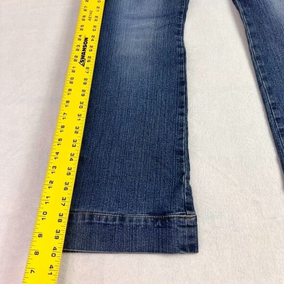 Jordache Jeans Women 15/16 Lace Up Y2K 90 Low Rise Denim Corset Bootcut Vintage - Picture 6 of 12